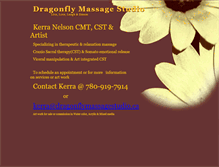 Tablet Screenshot of dragonflymassagestudio.ca